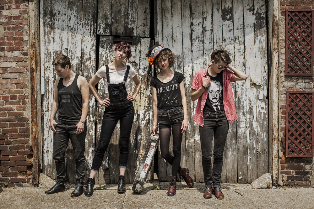 Left to right: Liza, Hannah, Eva and Sara Holbrook of SHELPhoto by Joe Dudeck