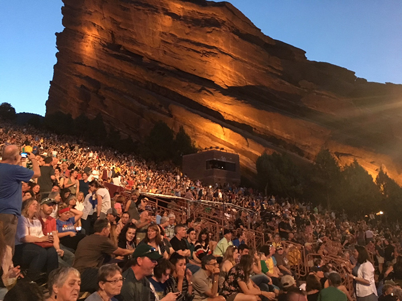 Red Rocks LIT night Looking Back